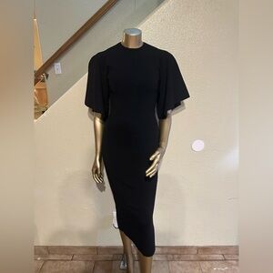 Ted Baker London Black Midi Dress with Timeless Elegance